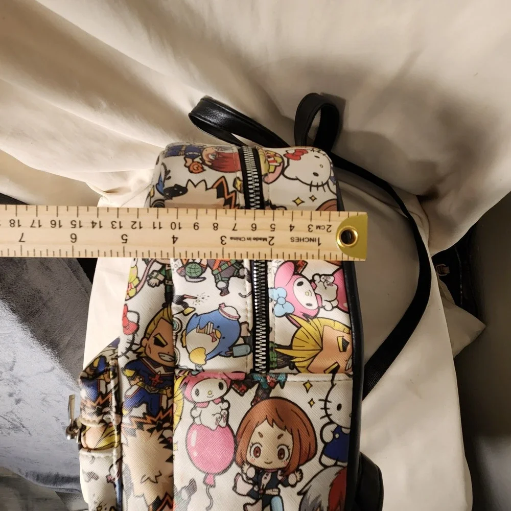 My Hero Academia x Hello Kitty Sanrio Bioworld Allover Print Backpack GUC
